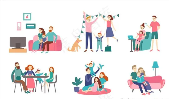 幸福一家人图片