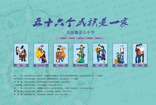 五十六个民族是一家壹部分图片