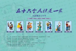 五十六个民族是一家壹部分图片