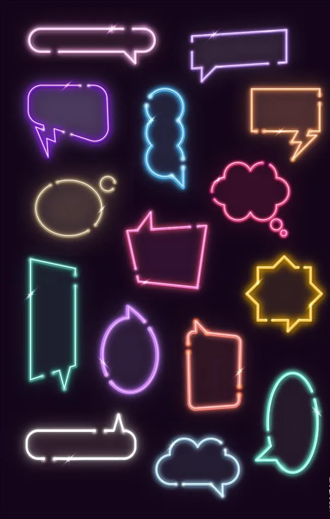 对话框图片ai矢量模版下载