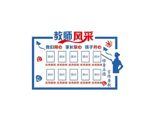 教师风采照片墙图片