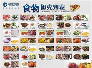 食物相克图图片