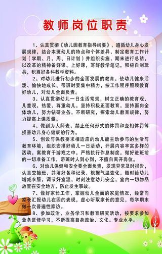 教师岗位职责图片