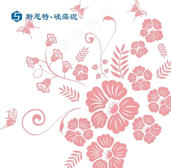 单花矢量图图片cdr矢量模版下载