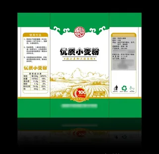 小麦粉包装 面粉包装 平面图图片