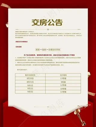 交房公告图片