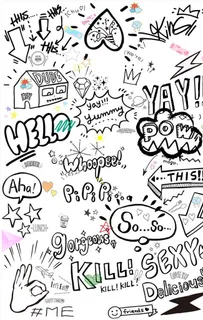 创意可爱涂鸦PSD素材3图片 创意可爱涂鸦PSD素材3图片