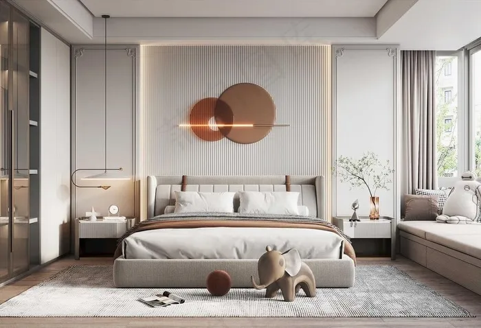 现代卧室图片