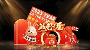 兔年美陈图片