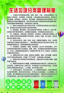 生活垃圾分类制度图片