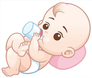 婴儿喝奶图片