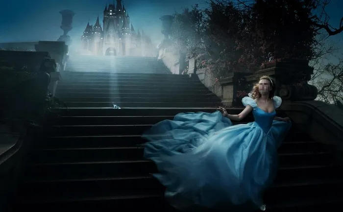 风景人物画图片(2600x1690)psd模版下载