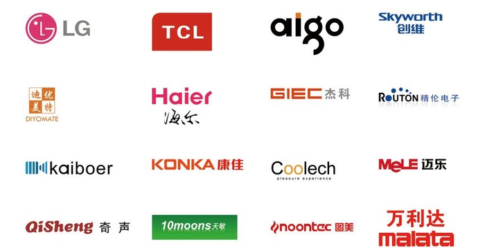 电视机运营厂商标志汇总图片
