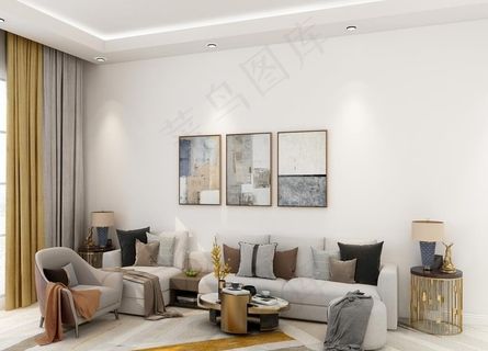 简约室内客厅效果图设计图片