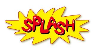 醒目黄色爆炸贴 图片