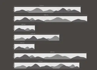 山层次剪影图片