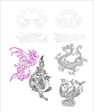 龙凤纹图片