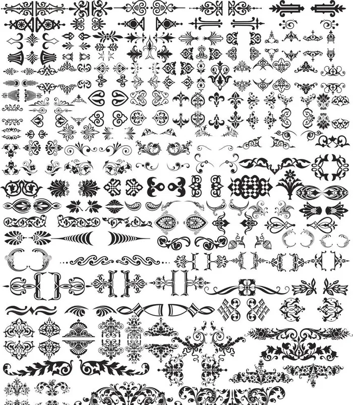 欧式矢量图案图片cdr矢量模版下载