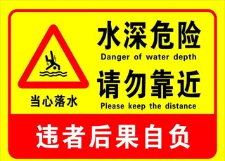 水深危险图片