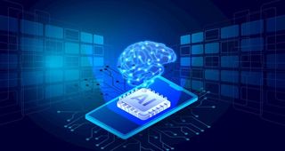 蓝色大脑科技未来5G背景图片