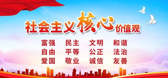 *核心价值观图片(7087x3543)psd模版下载