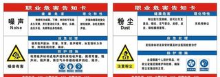 职业危害告知卡图片