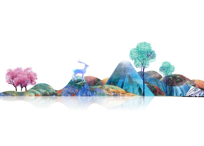 水墨山水画图片(9449x7087)psd模版下载