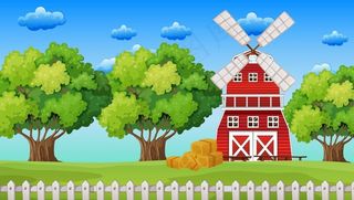 矢量卡通场景图片