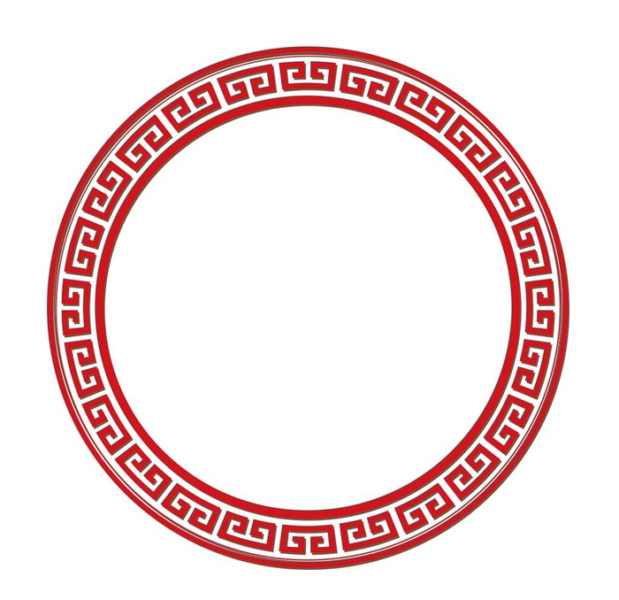 中式圆形边框纹理设计图片