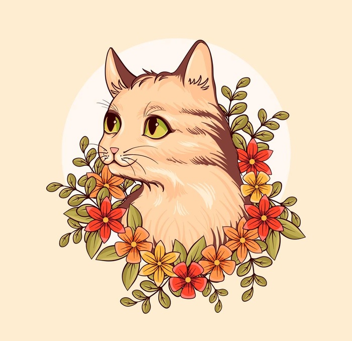 猫   图片ai矢量模版下载