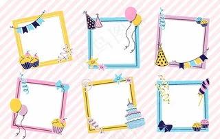 五彩相框图片