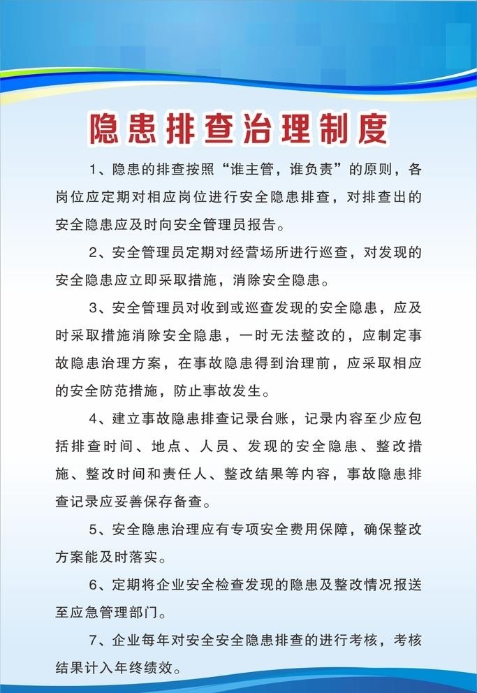 隐患排查治理制度图片cdr矢量模版下载
