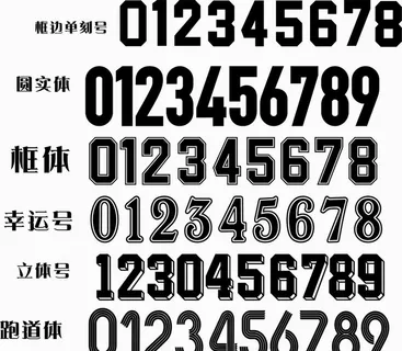 篮球服字体图片