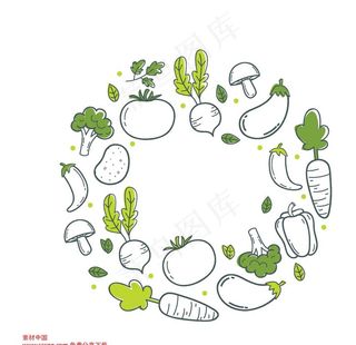 卡通手绘蔬菜图片