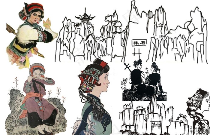 石林 阿诗玛图片