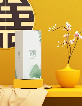 中式包装样机图片