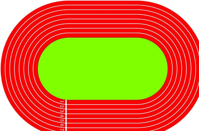 跑道图片ai矢量模版下载