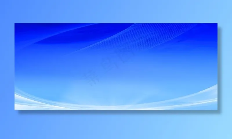蓝色背景图片psd模版下载