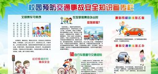 校园交通安全宣传栏图片