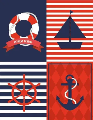 航海水手海军图标,船锚,船锚图标,