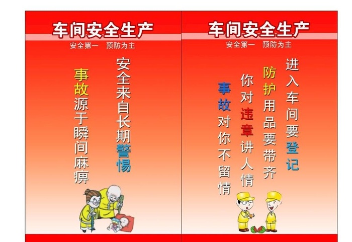 车间安全生产图片cdr矢量模版下载