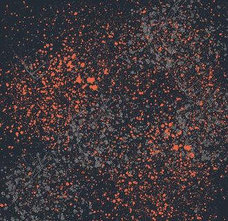 橘红色泼墨背景图片