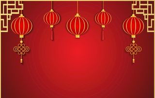 新年灯笼背景  图片