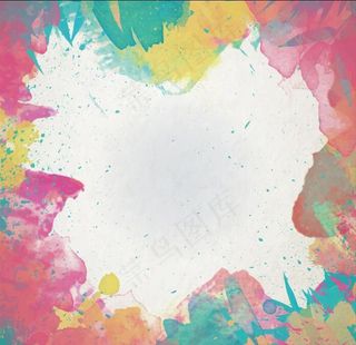 彩色复古做旧花纹边框图片