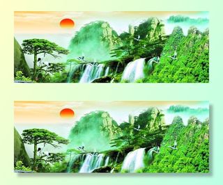 水墨山水画图片