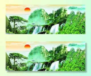 水墨山水画图片