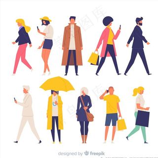 矢量人物素材图片