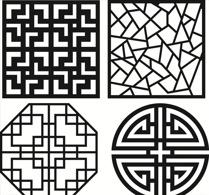 中国风窗花图片cdr矢量模版下载