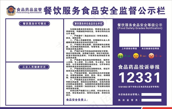 食品安全图片cdr矢量模版下载