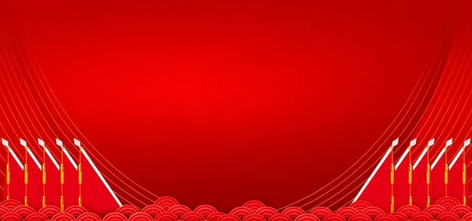 红色大气红旗党建党政文化宣传背图片